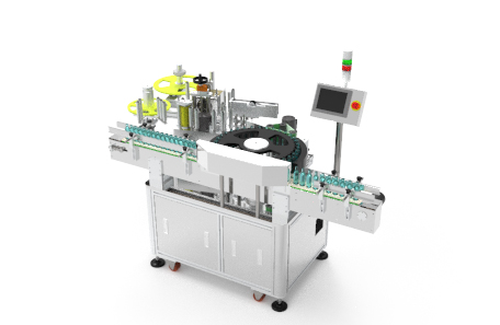 高速回轉式西林瓶不干膠貼標機