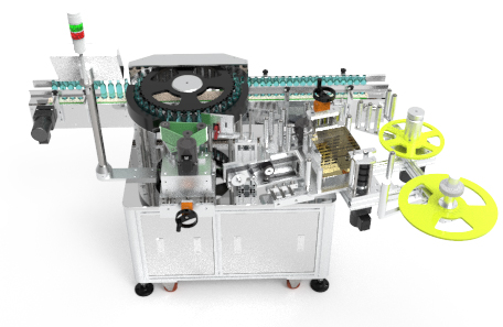 高速回轉式西林瓶不干膠貼標機